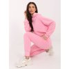 Světle růžová basic souprava mikiny a kalhot
