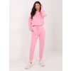 Světle růžová basic souprava mikiny a kalhot