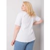 Bílé dámské tričko s krátkým rukávem