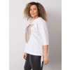 Bílé dámské tričko s kamínky