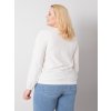 Smetanové dámské tričko s dlouhými rukávy