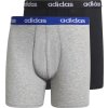 Černo-šedá sada boxerek adidas Linear Brief Boxer 2 Pack