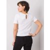 Bílé dámské tričko s límečkem