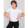 Bílé dámské tričko s límečkem