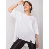 Bílé dámské oversize tričko