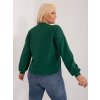 Tmavě zelená dámská basic mikina