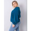 Tmavě modrá dámská mikina bez kapuce (Velikost 2XL)