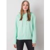 Mintová dámská mikina s kapucí
