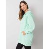 Mintová dámská delší mikina