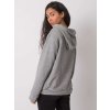 Světle šedá dámská mikina s kapucí