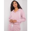 Růžová dámská mikina s kapucí