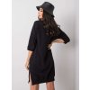 Černé dámské mikinové šaty