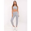 Světle šedá dámská souprava topu a legín