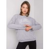 Šedá dámská mikina s nápisem