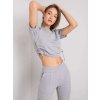 Šedá dámská tepláková souprava trička a tepláků