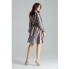 (Vel. XL) Elegantní volánové šaty L053 Pattern