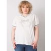 Bílé dámské tričko s kamínky