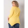 Žluté dámské tričko s nápisem