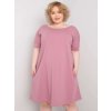 Růžové dámské volné šaty