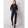 Černá dámská tepláková souprava s pruhy