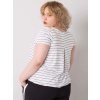 Černo-bílé dámské pruhované tričko