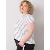 Černo-bílé dámské pruhované tričko