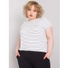 Černo-bílé dámské pruhované tričko
