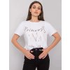 Bílé dámské tričko s potiskem Princess