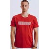 Červené pánské tričko s potiskem