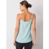Mintový dámský nátělník s krajkou