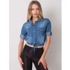 Modrá dámská džínová košile