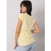 Žluté dámské tričko s motivem lebky