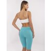 Tyrkysové biker shorts