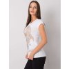 Bílé dámské tričko s kamínky