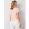 Růžovo-béžové dámské tričko s pruhy