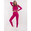 Fuchsiová dámská souprava trička a legín