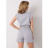 Šedá dámská krátká souprava šortek a topu