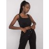 Černá dámská souprava topu a tepláků