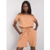 Hnědý dámský krátký overal