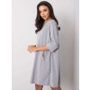 Světle šedé dámské volné šaty