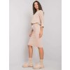 Béžový komplet mikiny a sukně