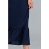 Tmavě modré bavlněné šaty