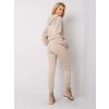 Béžová dámská souprava kalhot a mikiny