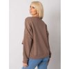 Hnědá dámská mikina s volánem