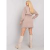 Béžové dámské mikinové šaty
