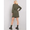 Khaki dámské mikinové šaty
