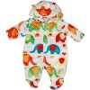 Nursery Time Bílá kombinéza s barevnými sloníky