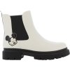 Bílé kotníkové boty Mickey Mouse