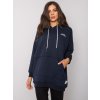 Tmavě modrá dámská mikina s kapsou