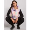 Barevná dámská prošívaná delší vesta